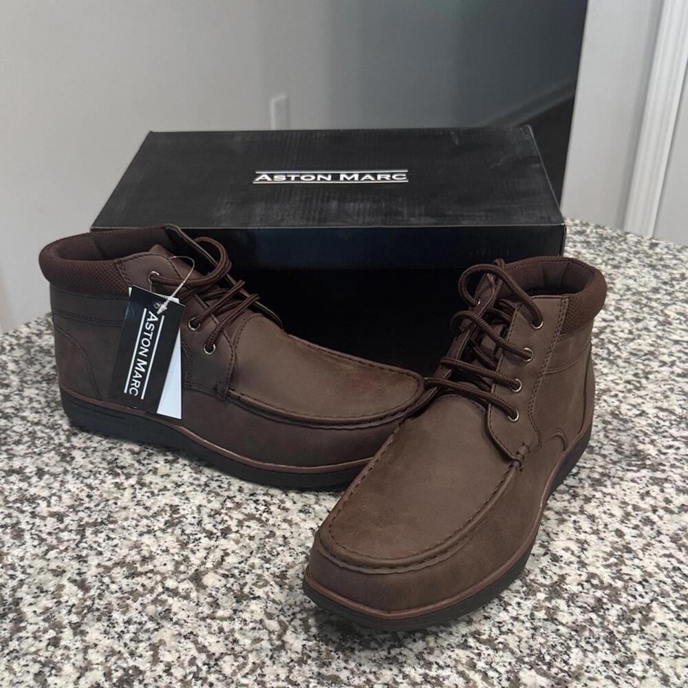 Aston Mark Men's Chukka Boots in Rich Brown